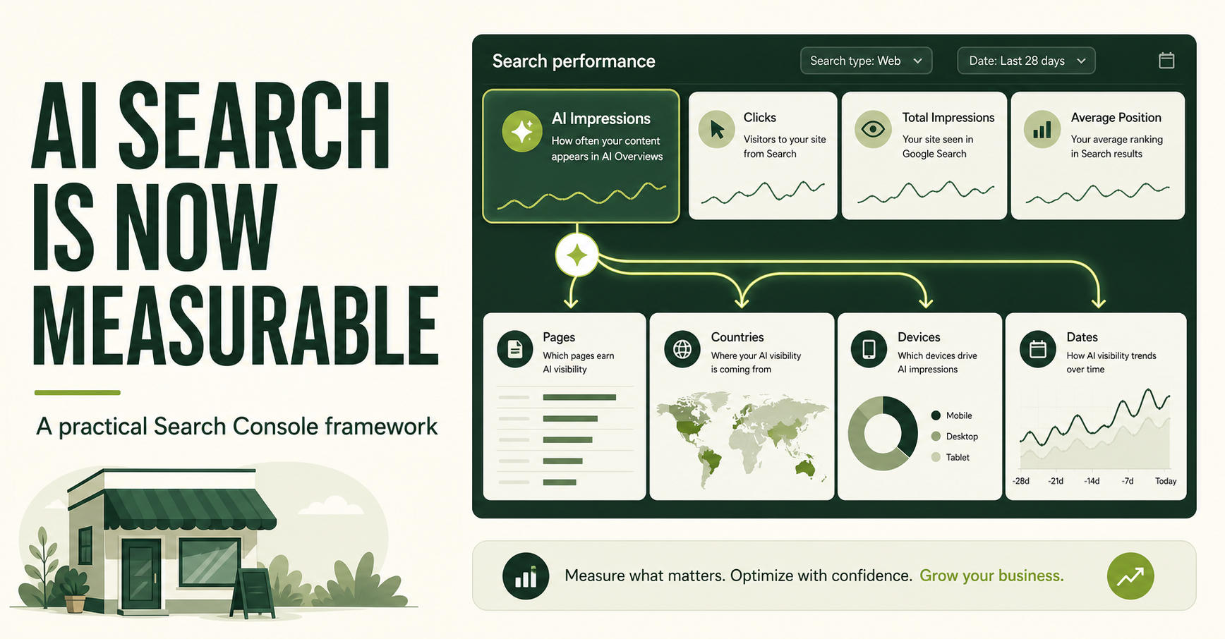 AI search visibility measurement framework