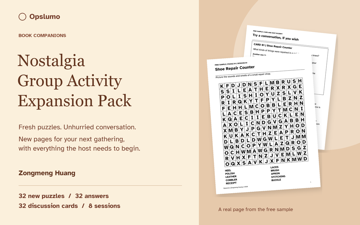 Nostalgia Group Activity Expansion Pack by Zongmeng Huang